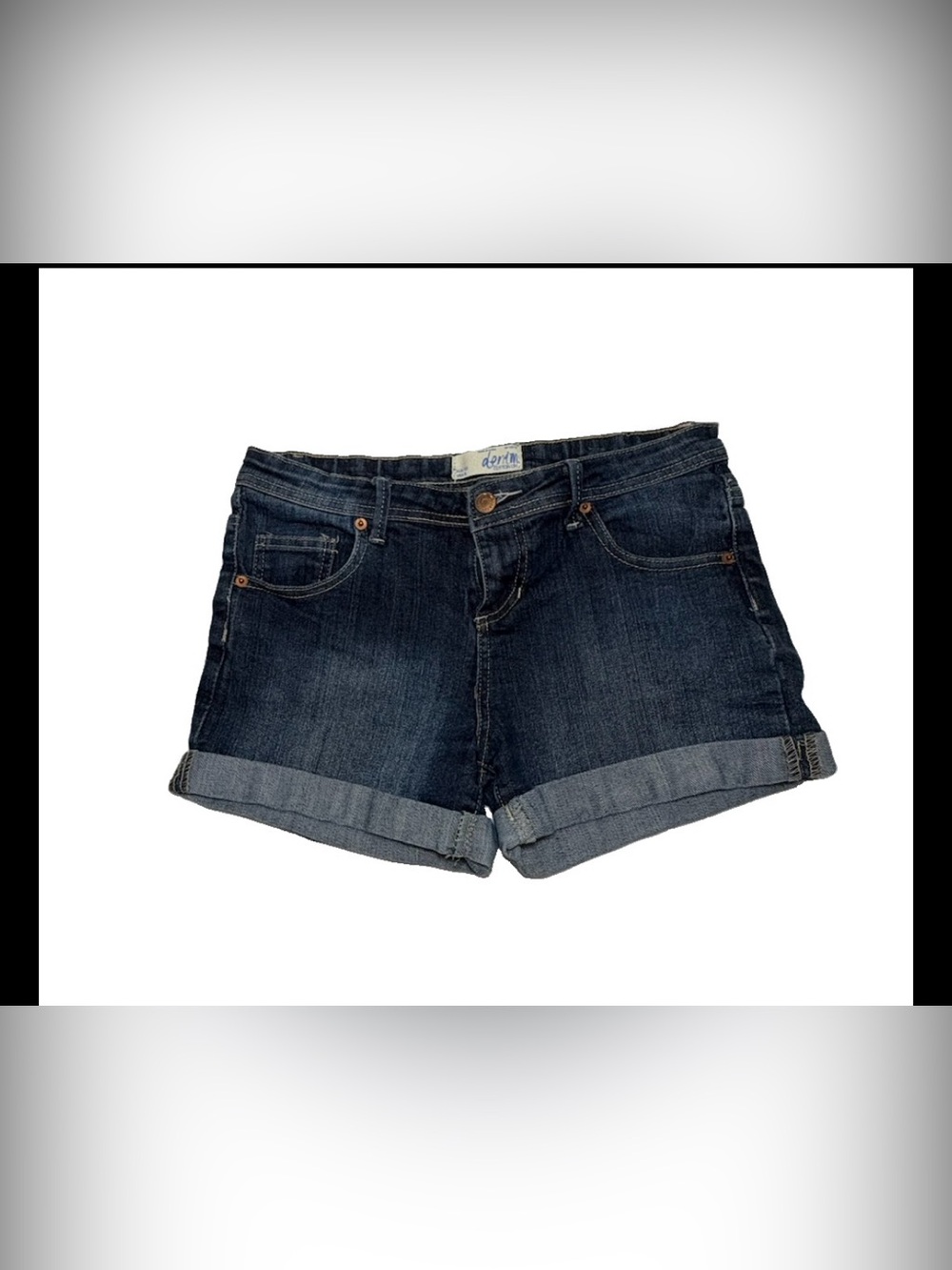 Cotton On denim Jean Shorts Womens 6 Juniors Blue Cuffed Cool Comfort